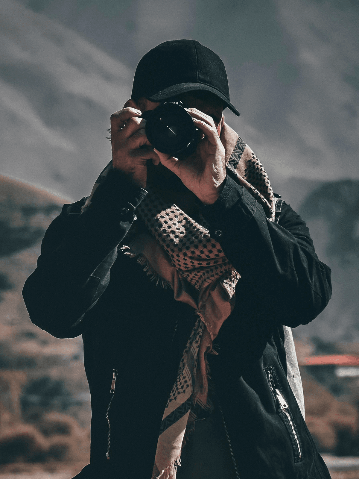 Portrait of me taking a photo with a camera